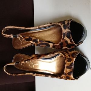 Jessica Simpson 8.5 Leopard shoes